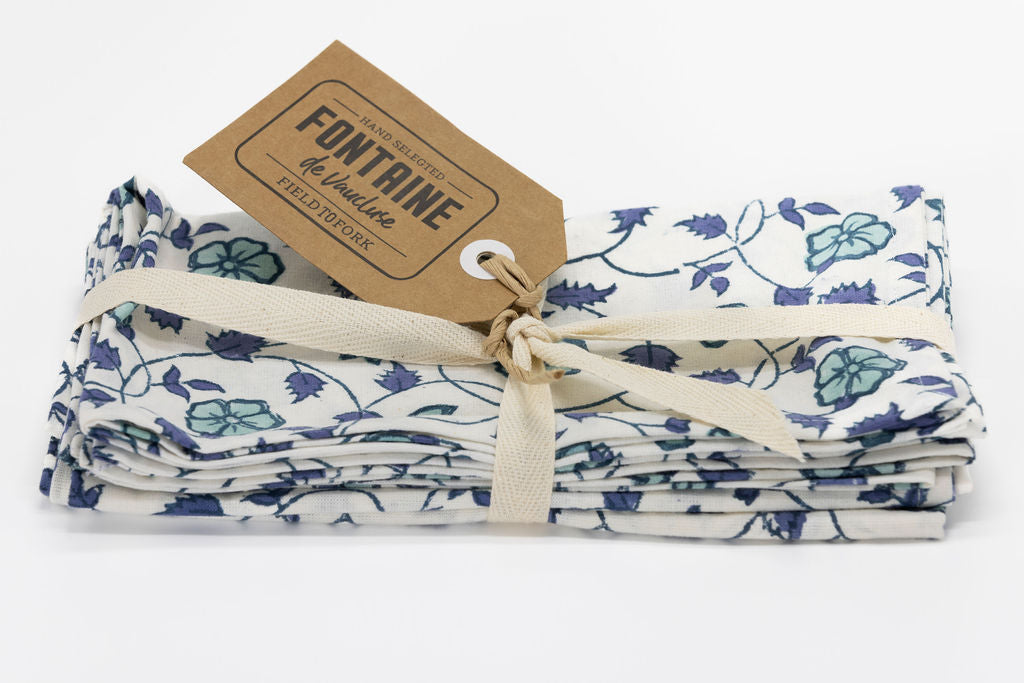 OR Set4 Napkin Hand Block Printed