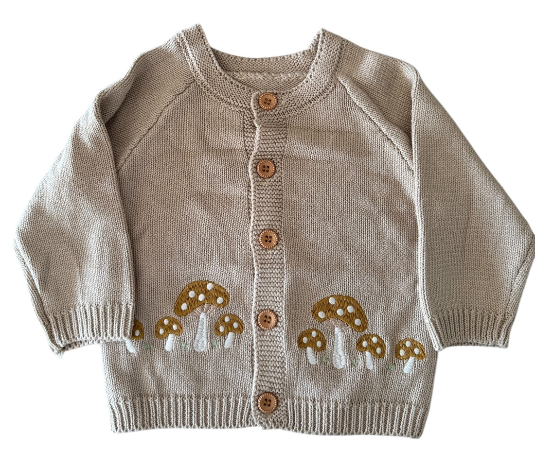 BT 100% Cotton Mushroom Cardi