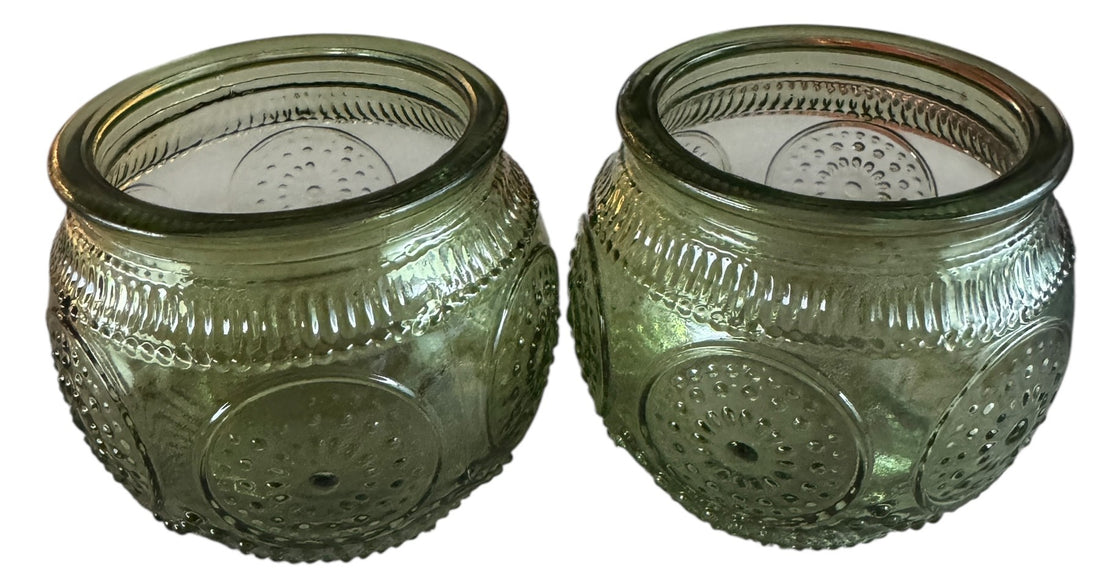 ET Etched Glass tealight holder