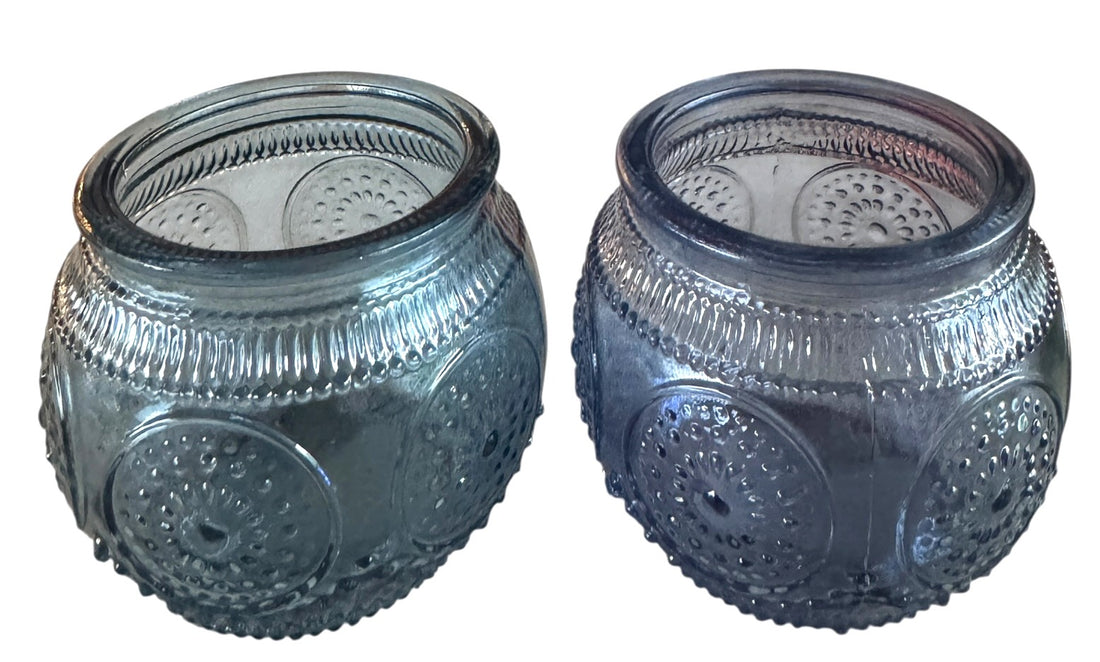 ET Etched Glass tealight holder