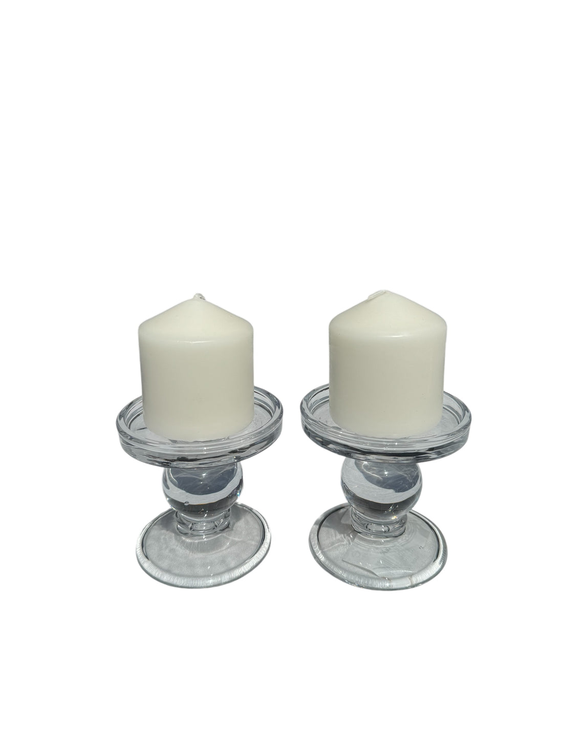 WS Jensen Clear Candle Holder