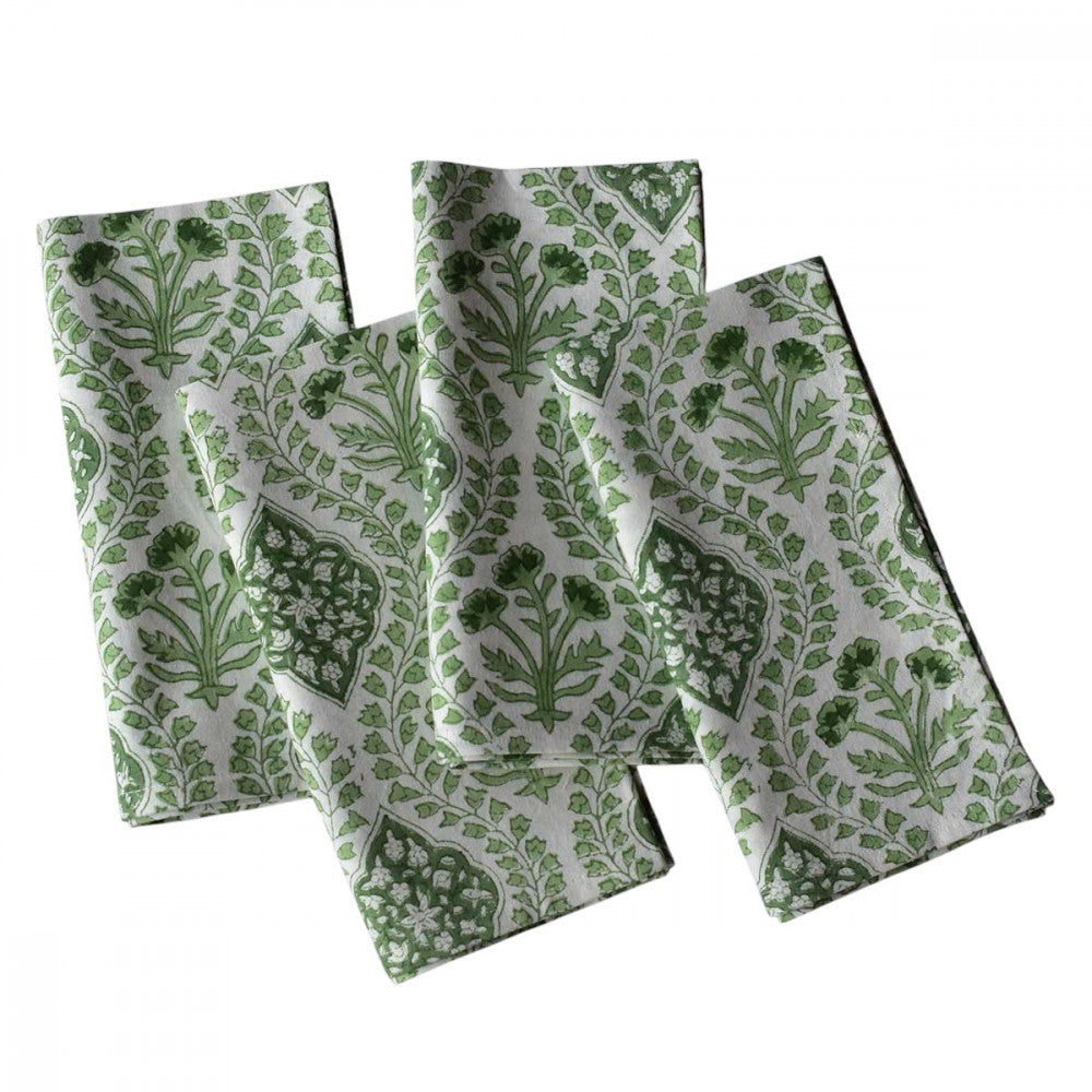 OR Set4 Napkin Hand Block Printed