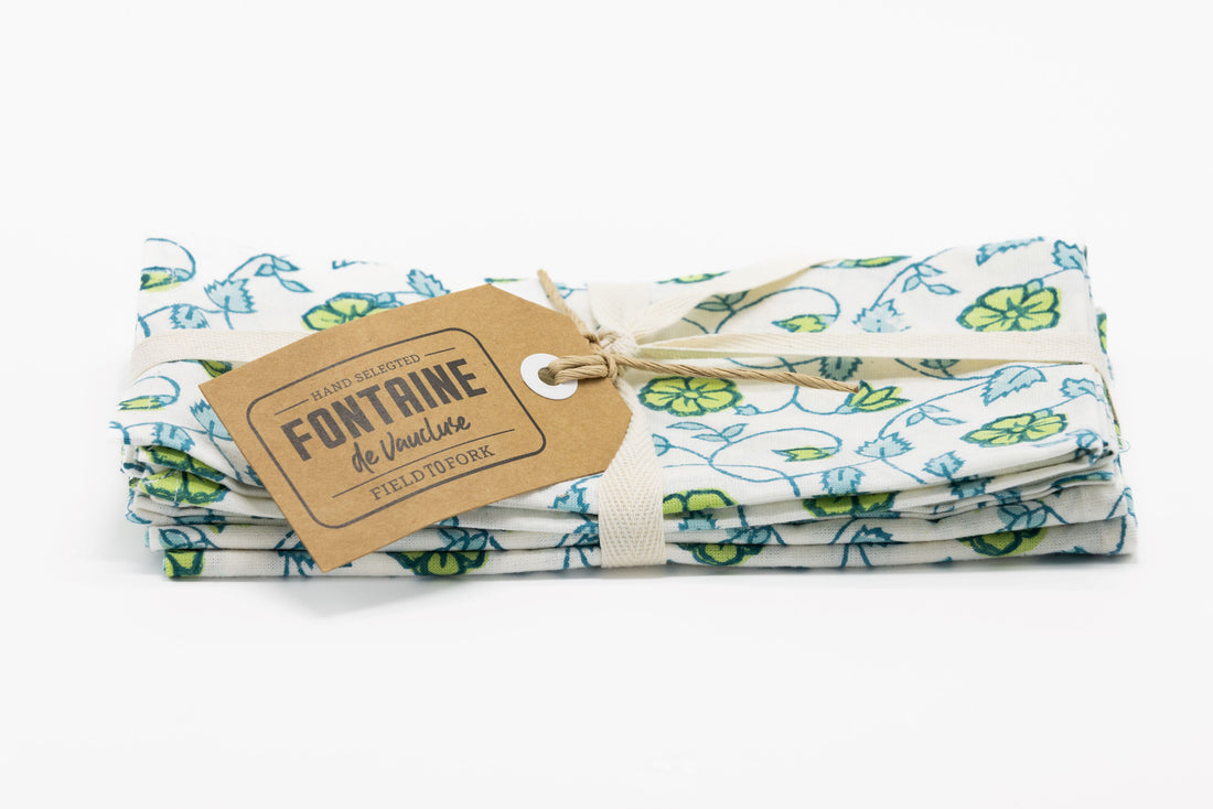 OR Set4 Napkin Hand Block Printed