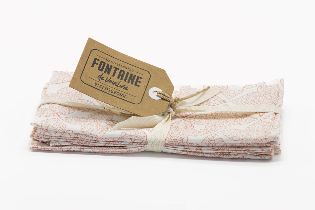 OR Set4 Napkin Hand Block Printed