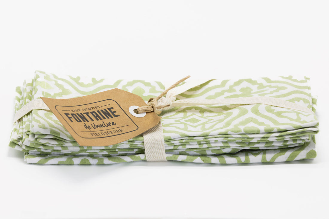 OR Set4 Napkin Hand Block Printed