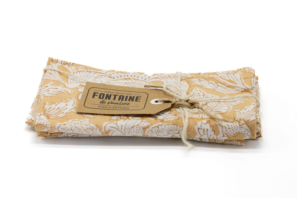 OR Set4 Napkin Hand Block Printed