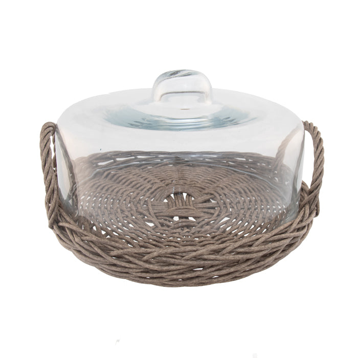 WS Annette Woven wide round clouche large