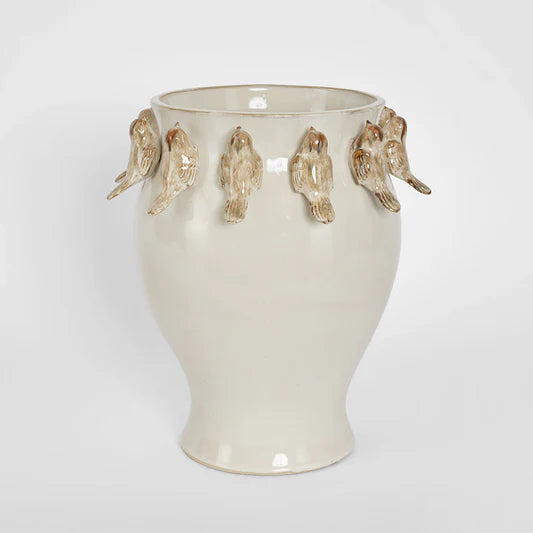 FL Bird vase Cream Natural