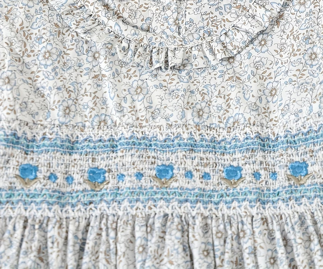 BT Peter pan collar dress embroidered
