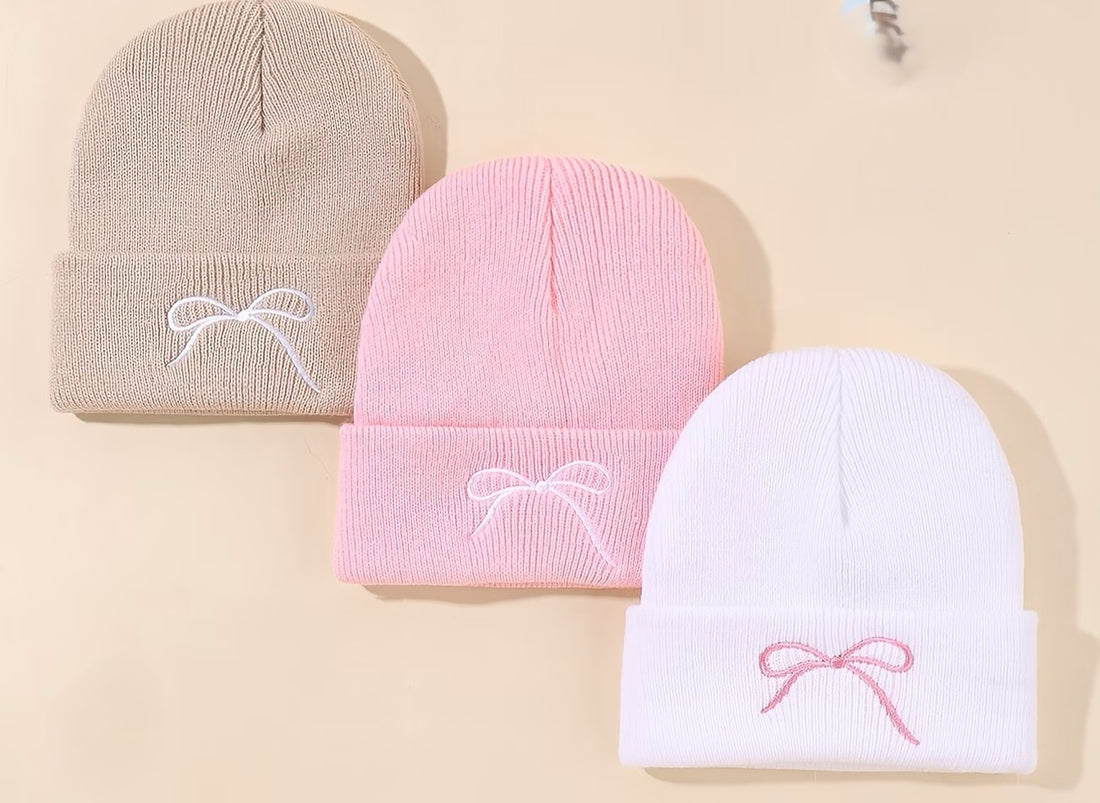 BT Toddler beanie heart/bow
