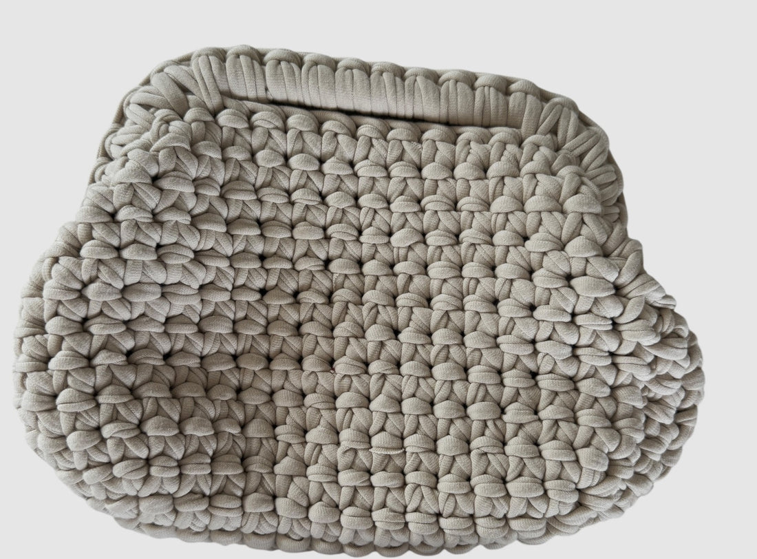 AB Hand crocheted clutch bag