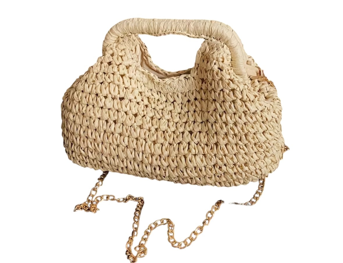 FET Crochet Raffia resort bag