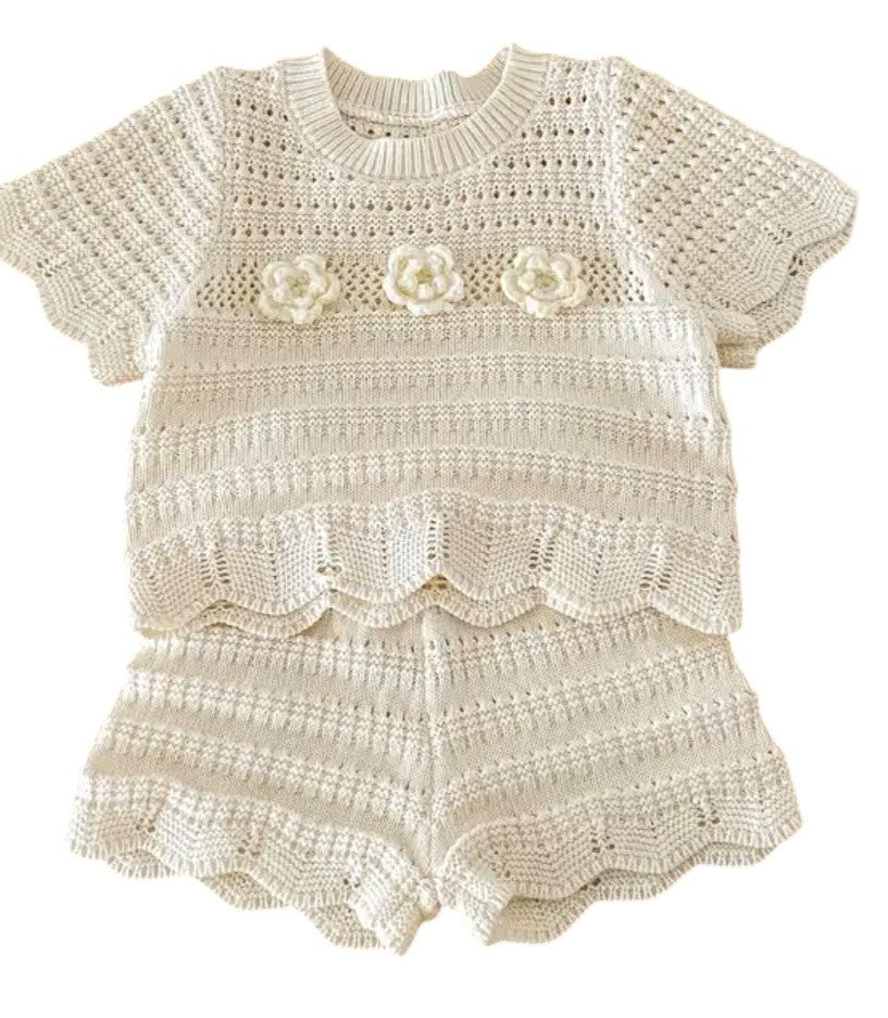 BT Set2 Knitted shorts top