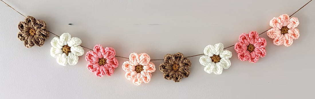 FET Crochet flower garland