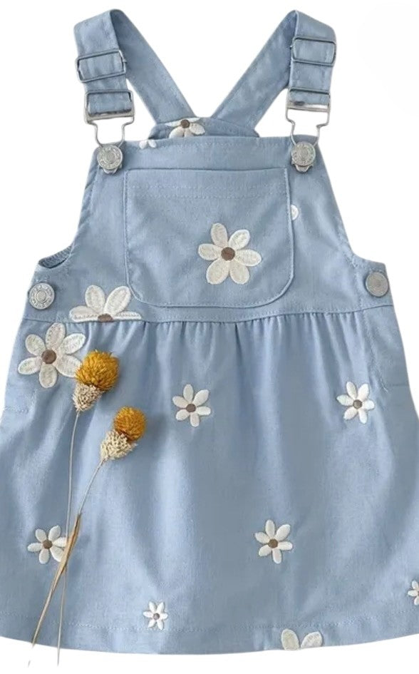 BT Cotton daisy dungaree dress