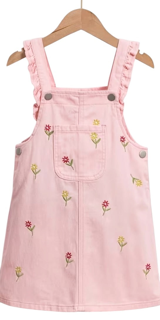 BT Cotton daisy dungaree dress
