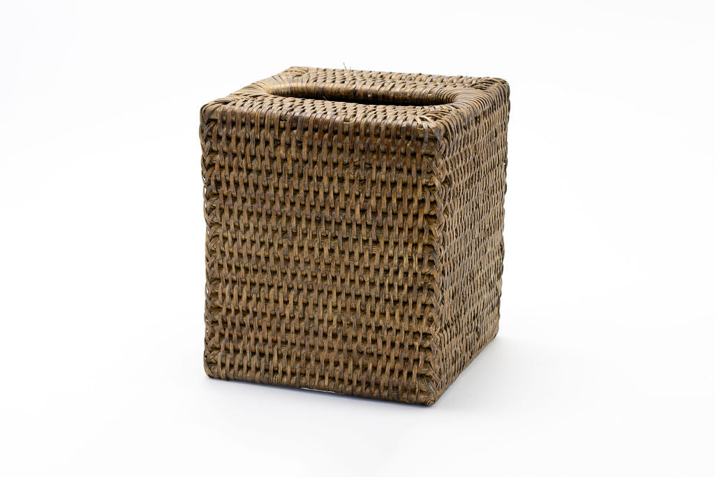 Rattan Tissue Box - Square