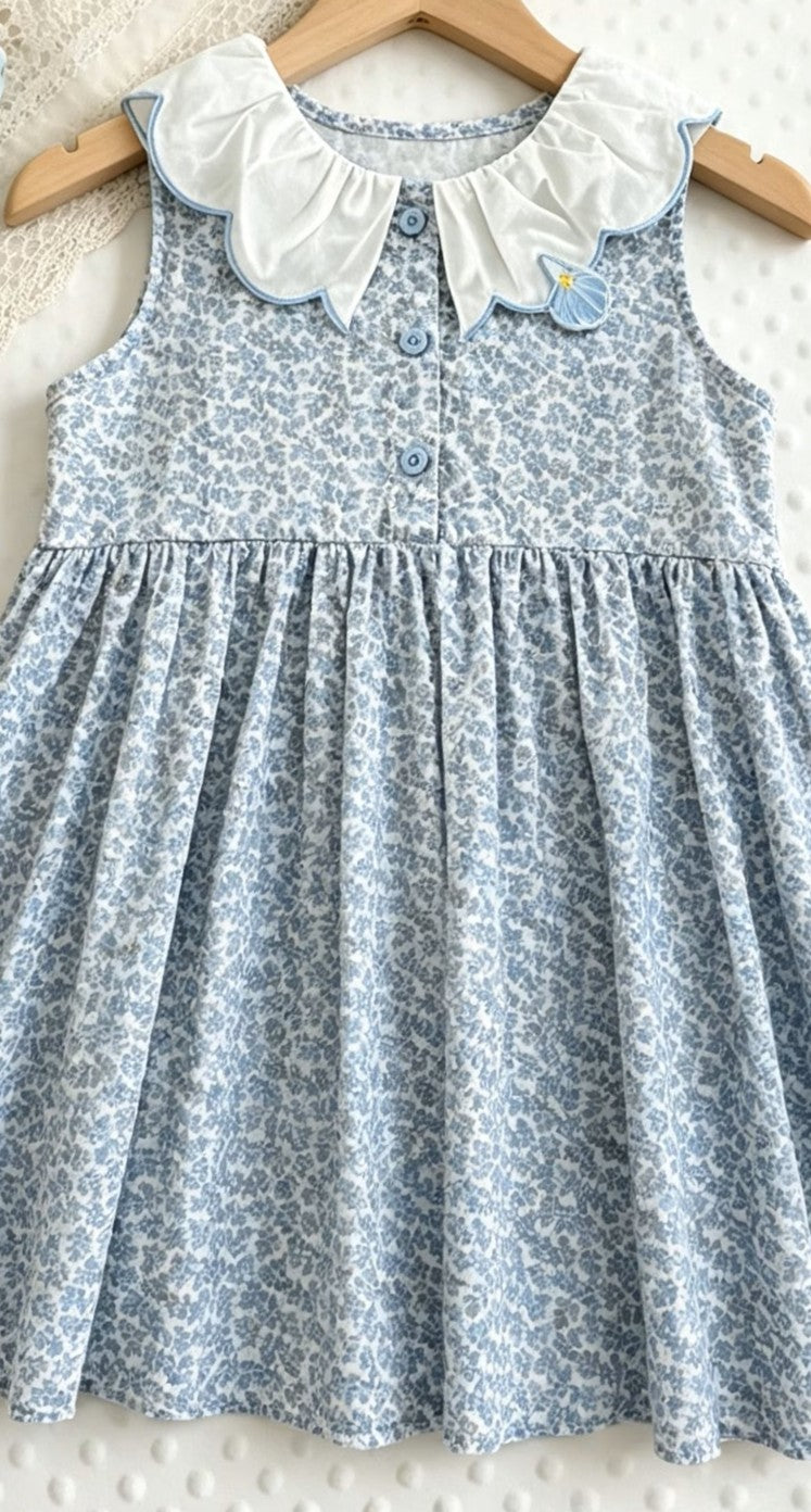 BT Cotton dress collar detail