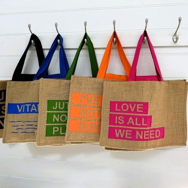 CH Hessian tote