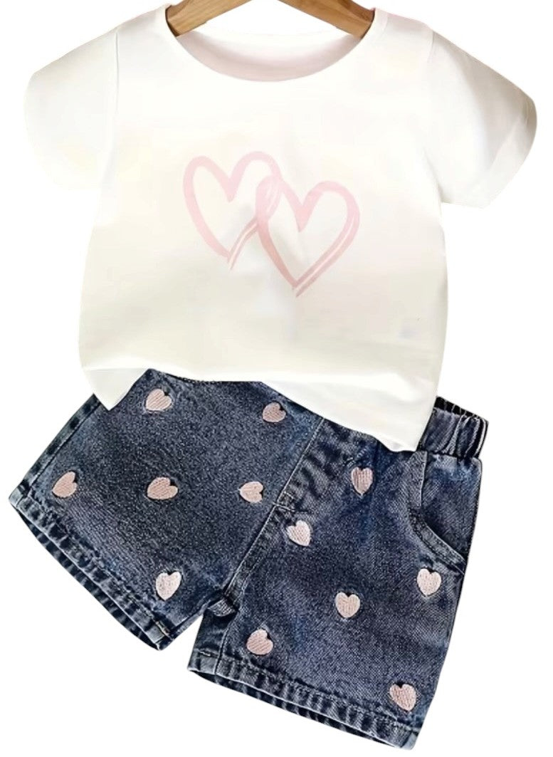 BT Denim shorts + top