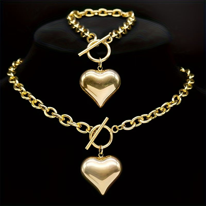 PPJ Chunky heart bracelet
