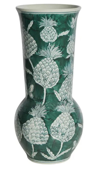 FL Thistle Porcelain Vase Extra Large