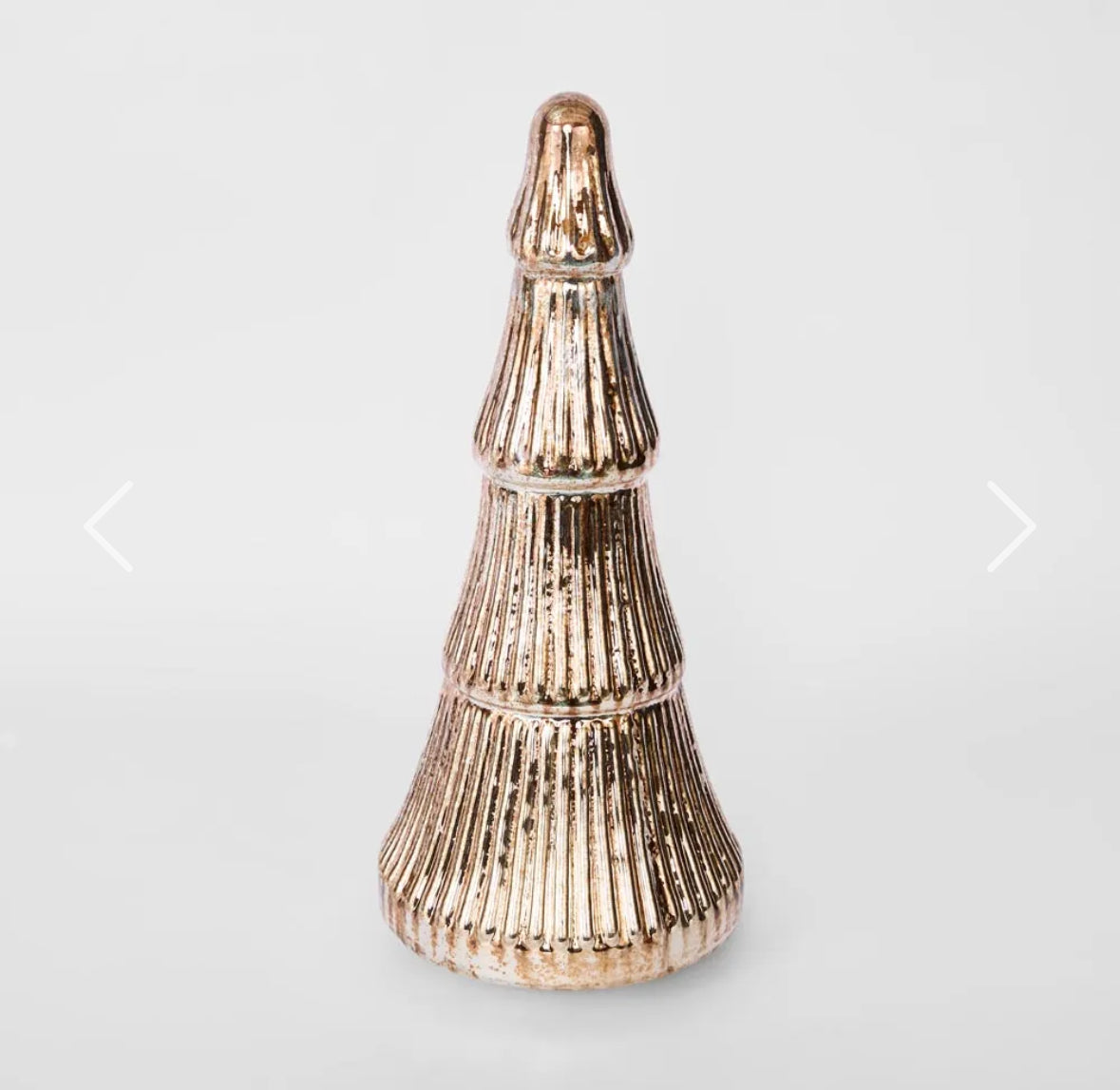 FL Antiqued glass tree gold