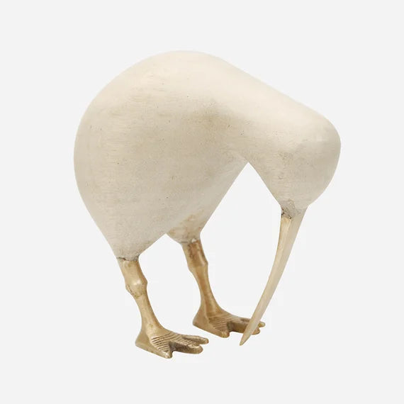 C Wooden Kiwi with brass legs