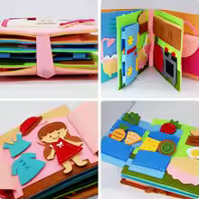LI Felt busy book - for fine motor development