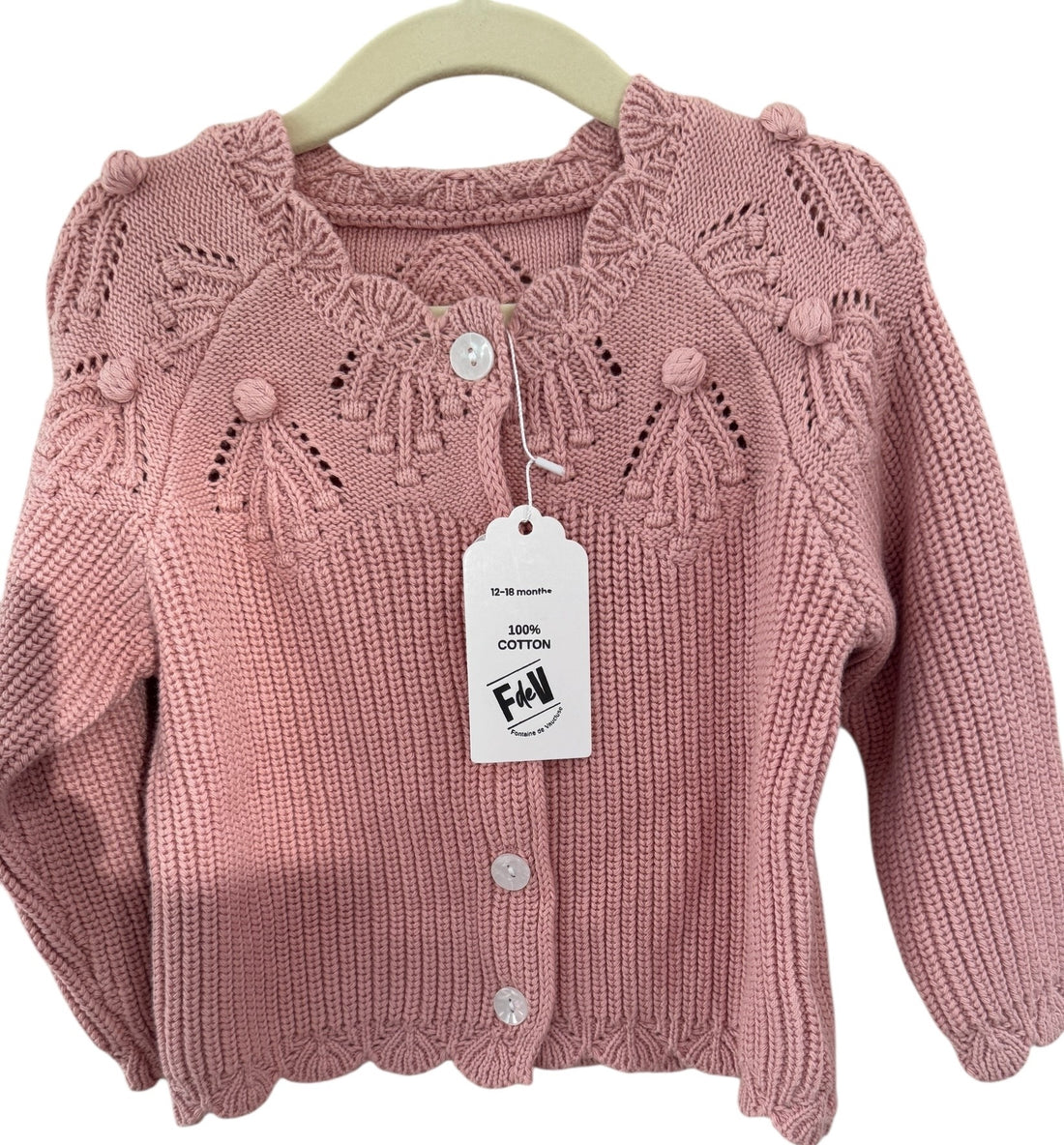 BT Dusty pink cardi 100% cotton