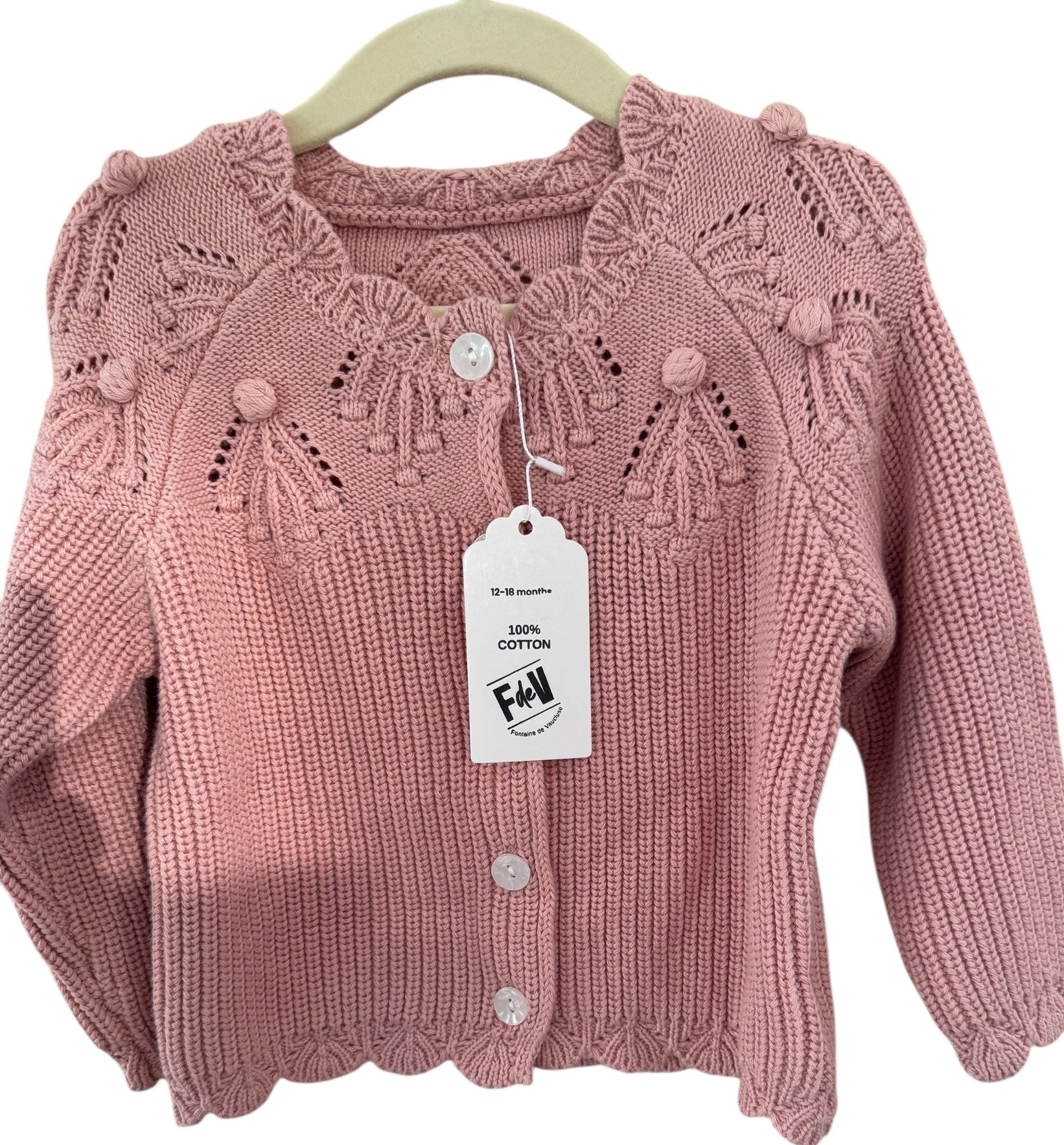 BT Dusty pink cardi 100% cotton