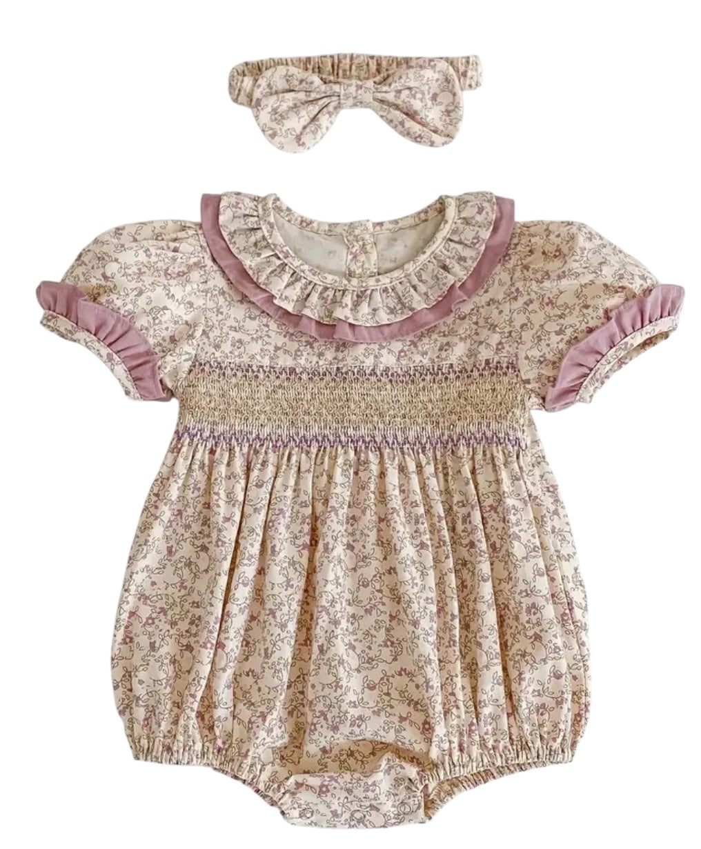 BT short sleeve cotton romper