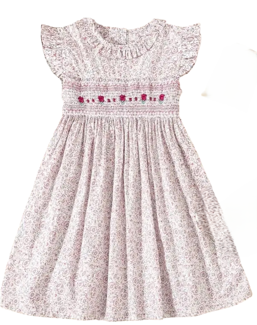 BT 100% cotton dress embroidered
