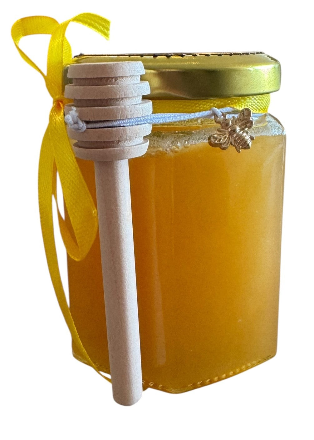 F2F Blue mountain honey jar with drizzler