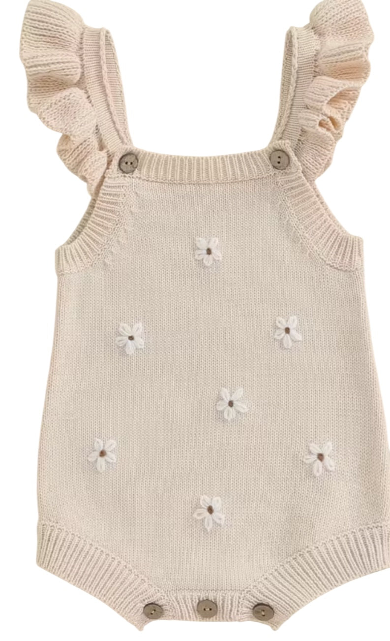 BT Cotton knit daisy romper