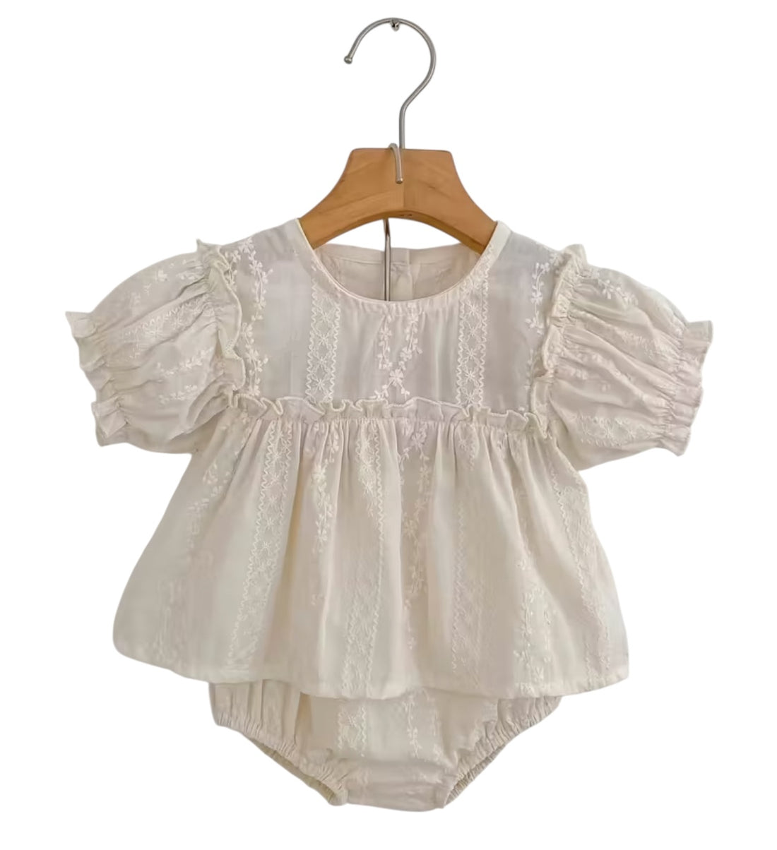 BT Cream Rompers