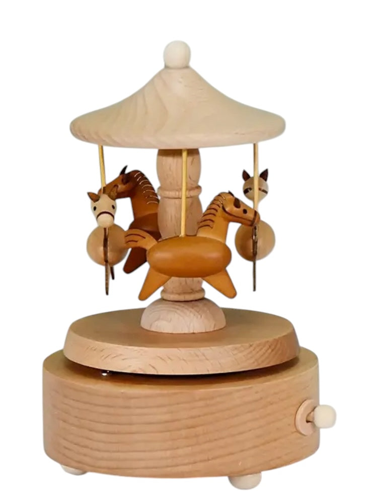 FET Hand crafted wood music carousel