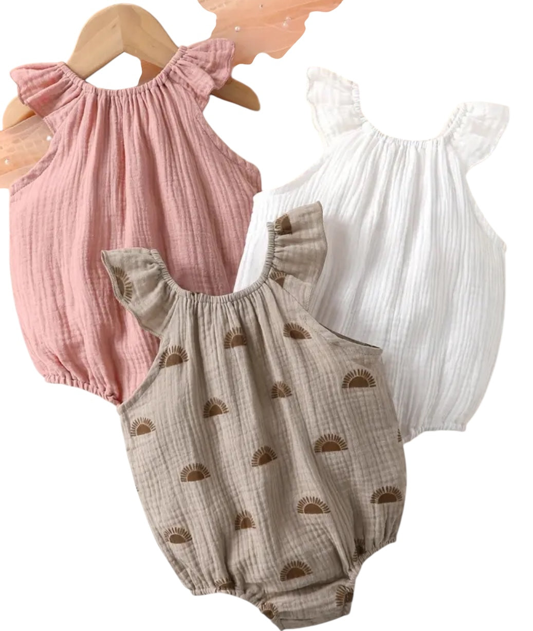 BT Set3 Cheesecloth romper