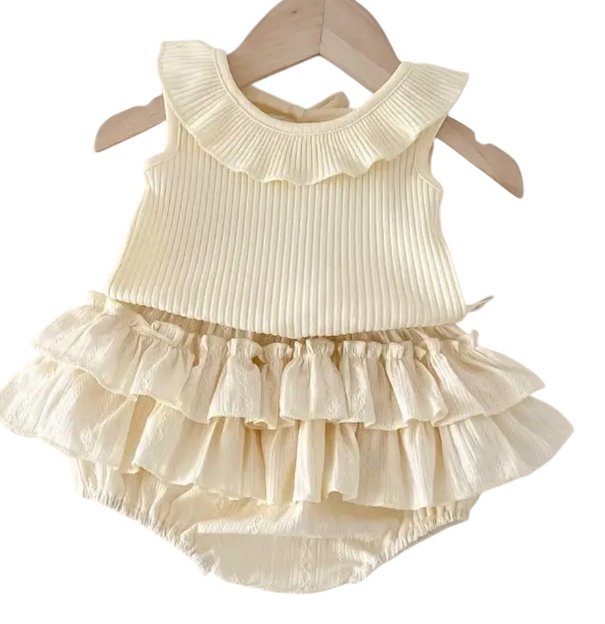 BT Cream Rompers