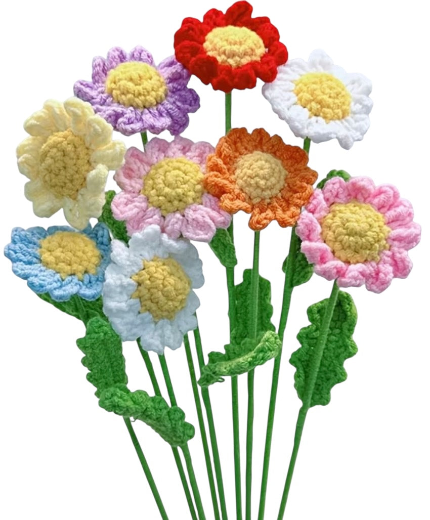 BT Little ray of sunshine Hand crochet flower