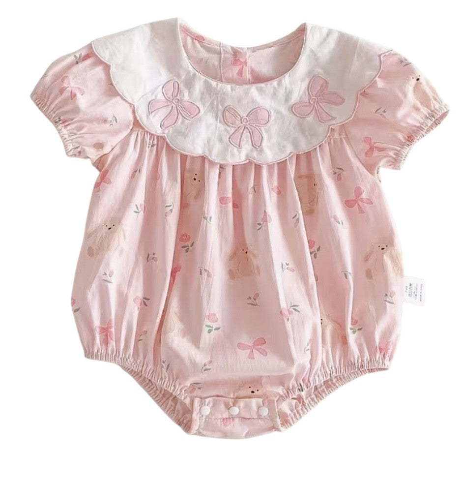 BT short sleeve cotton romper