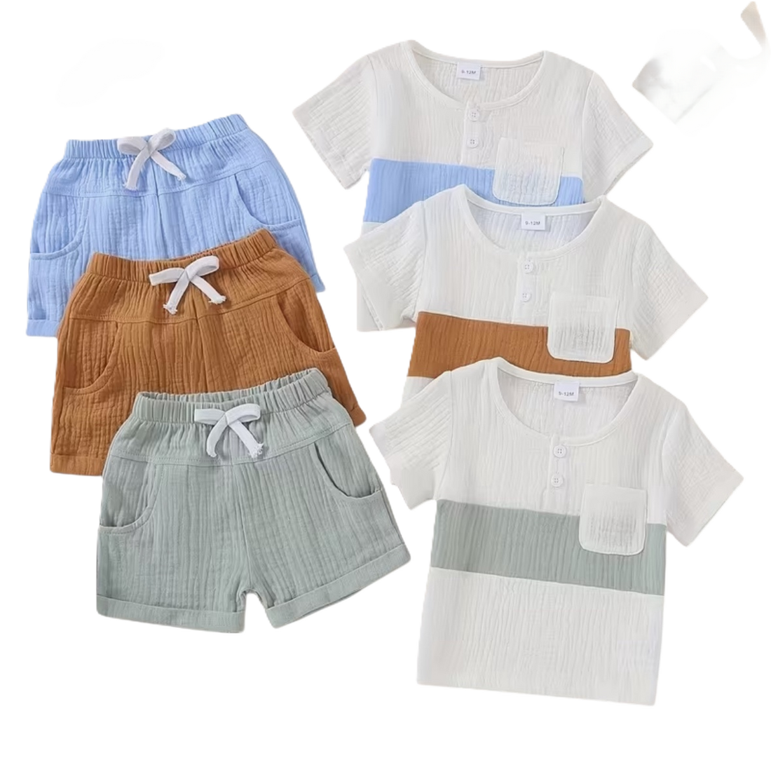 BT S2 Boy cheesecloth short shirt