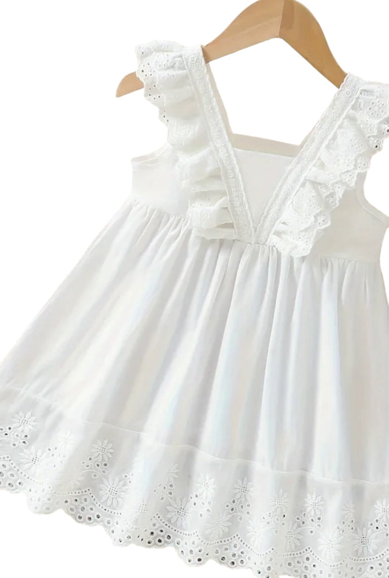 BT 100% cotton dress embroidered