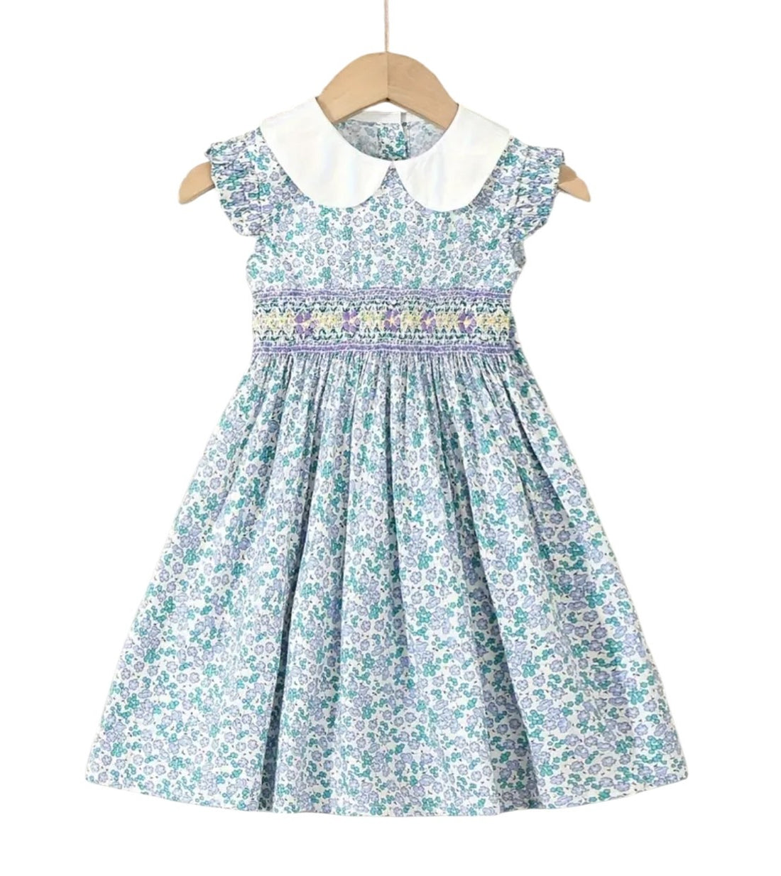 BT 100% cotton dress embroidered