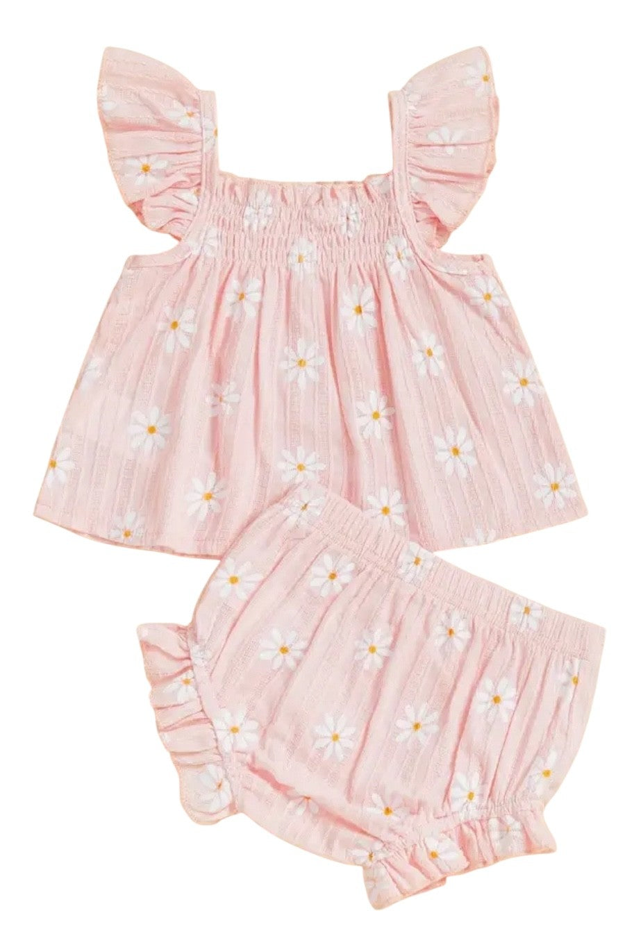 S2 Cotton daisy swing top shorts