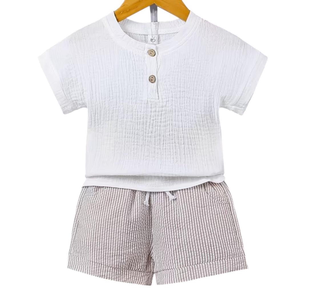 BT S2 Boy cheesecloth short shirt
