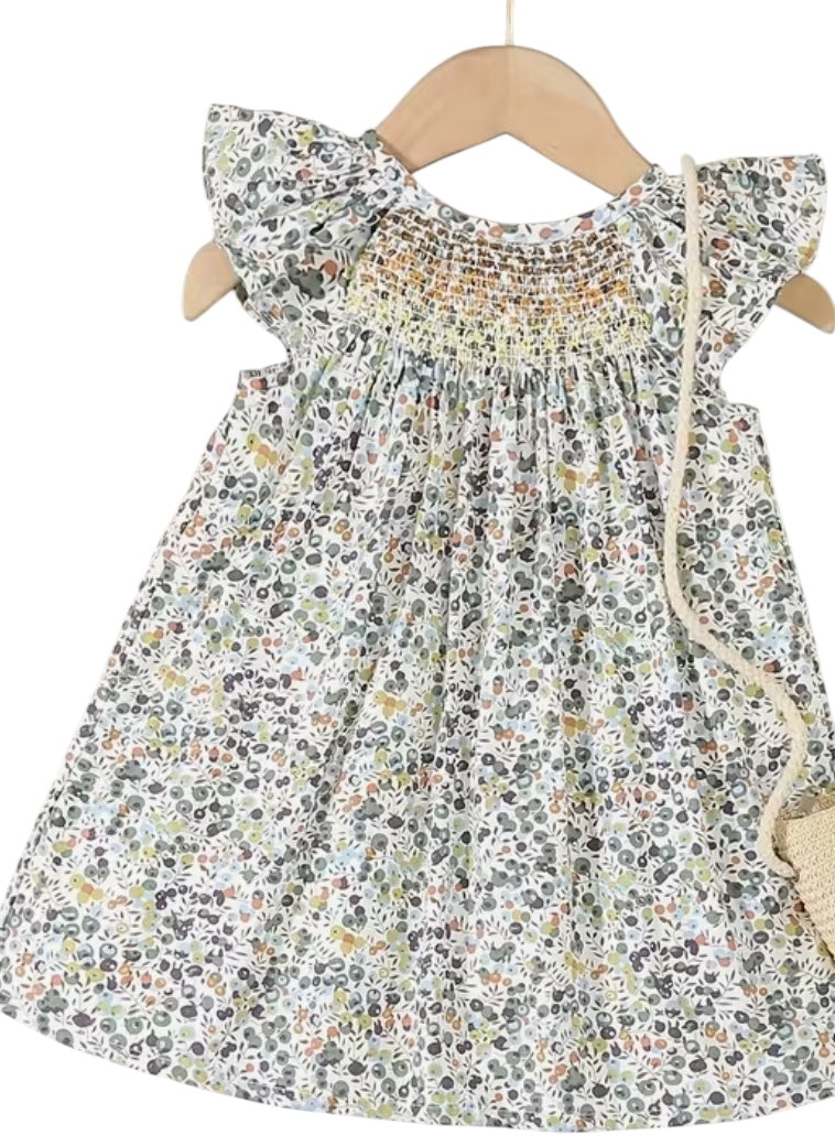 BT 100% cotton dress embroidered