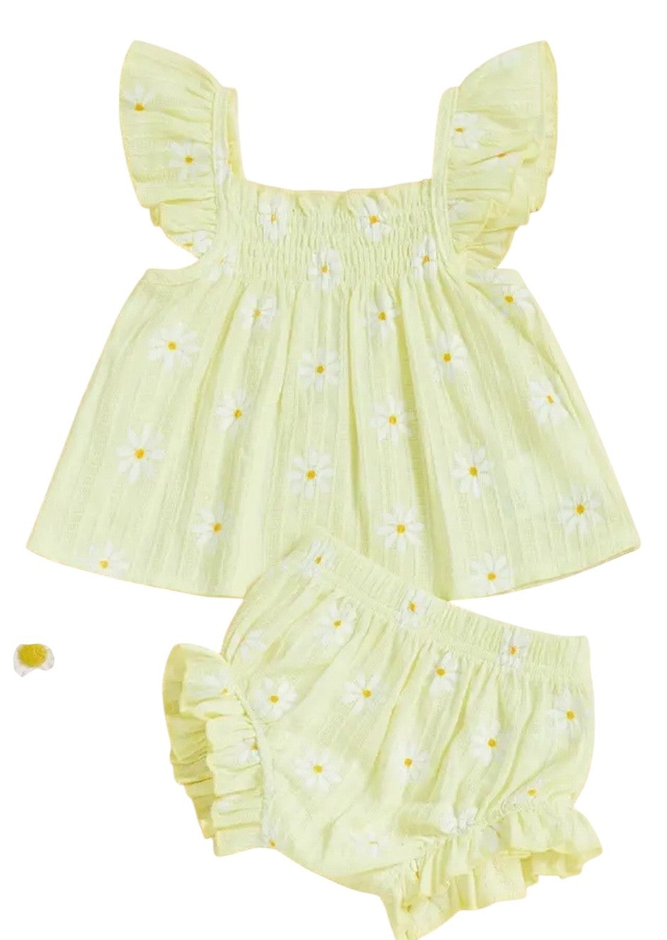 S2 Cotton daisy swing top shorts