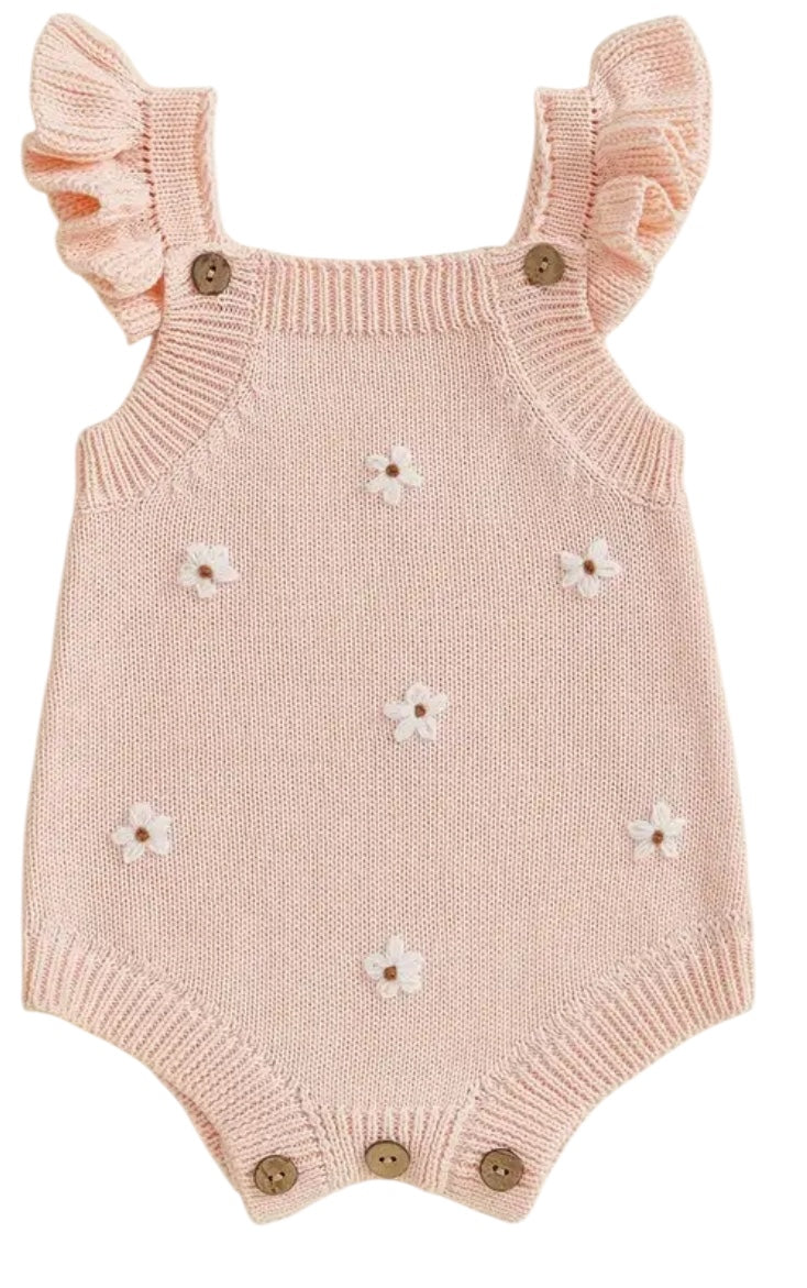BT Cotton knit daisy romper