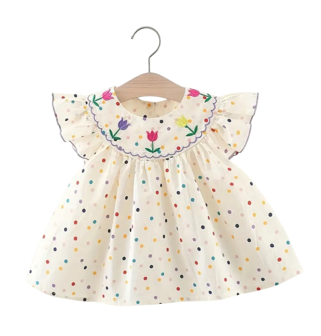 BT Cotton dress collar detail